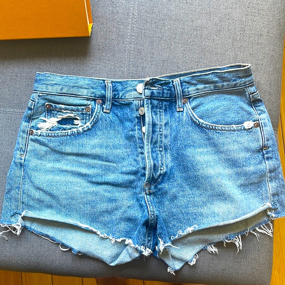 Agolde Parker denim shorts size 27